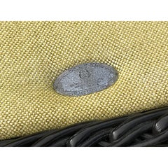 Vintage Coastal Bielecky Brothers Braided Rattan Sofa