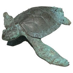 Fuente Tortuga Vintage Coastal Bronce