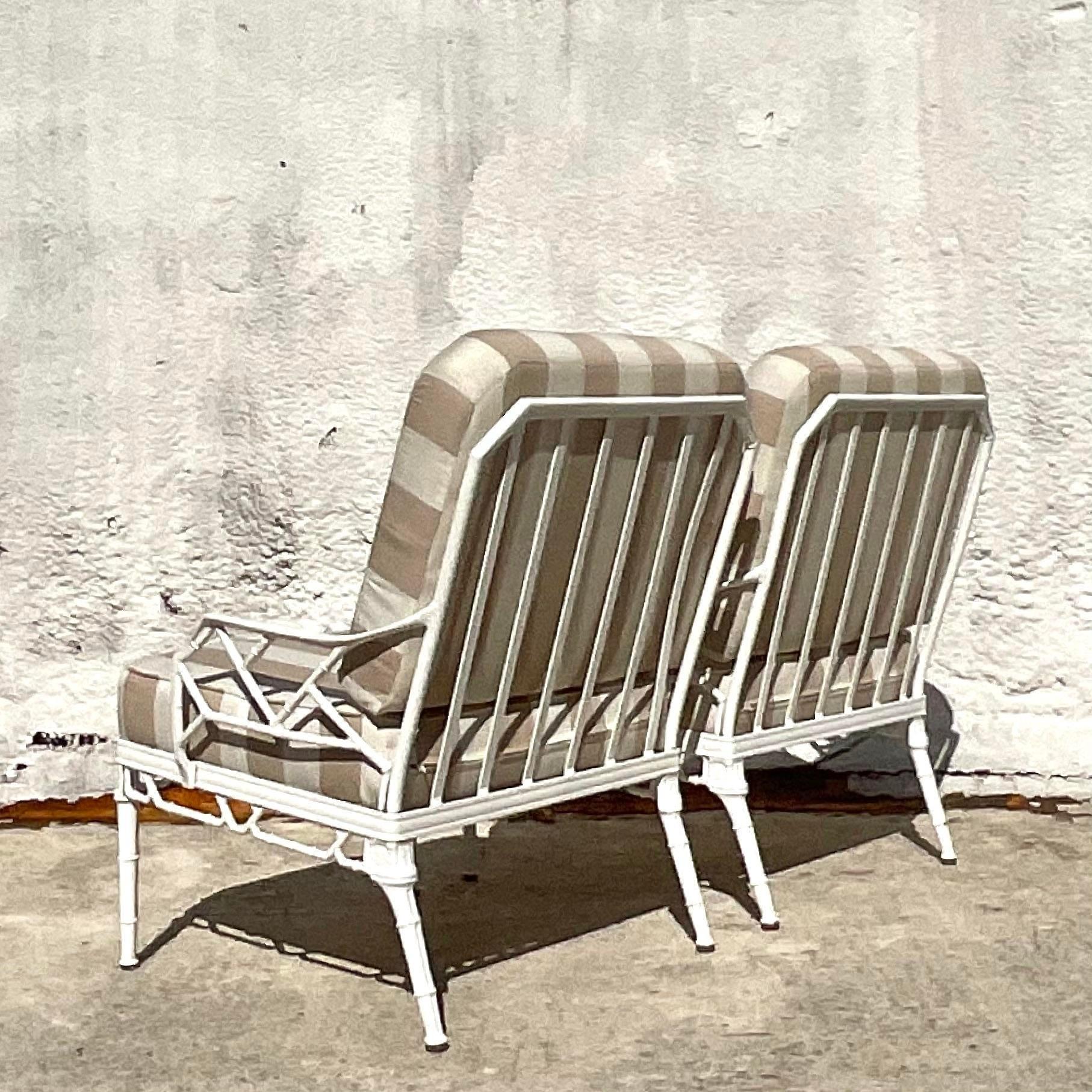 Vintage Coastal Brown Jordan “Calcutta” Lounge Chairs - a Pair 1