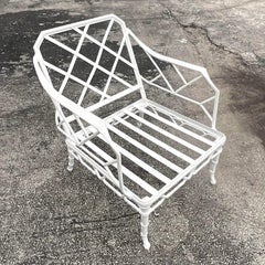 Vintage Coastal Brown Jordan Cast Aluminum “Calcutta” Lounge Chair
