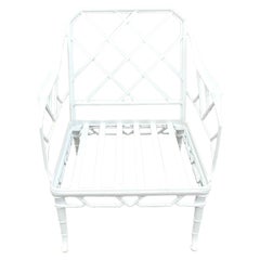 Vintage Coastal Brown Jordan Cast Aluminum “Calcutta” Lounge Chair