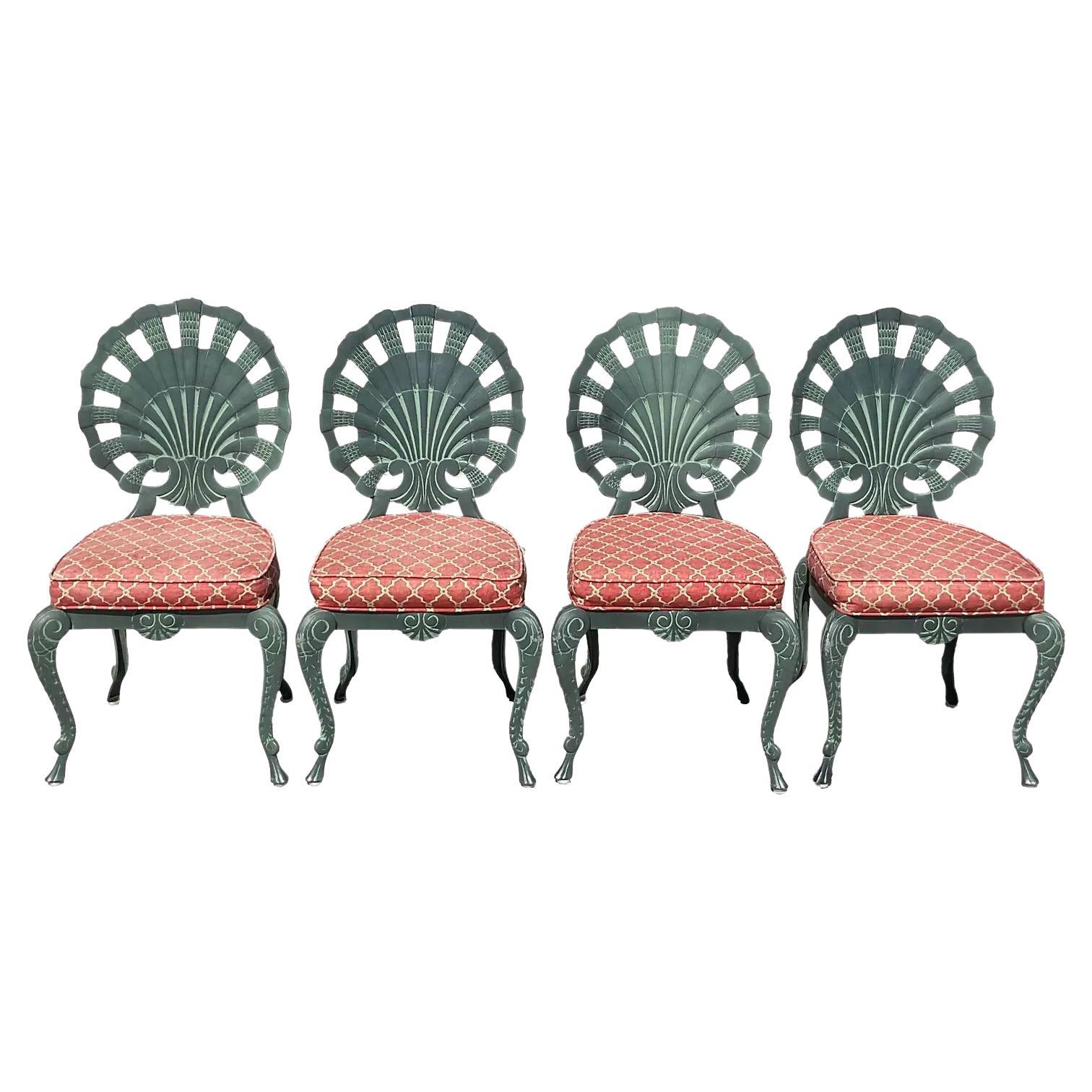 Vintage Coastal Brown Jordan Grotto Chairs - Set of 4