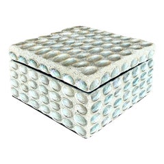 Retro Coastal Capiz Shell Box