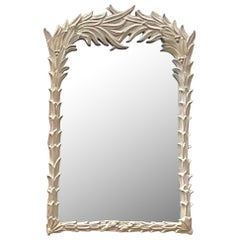 Vintage Coastal Carolina Company Palm Frond Wall Mirror