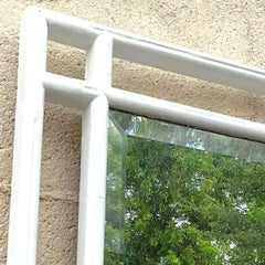 Vintage Coastal Carved Bamboo Mirror