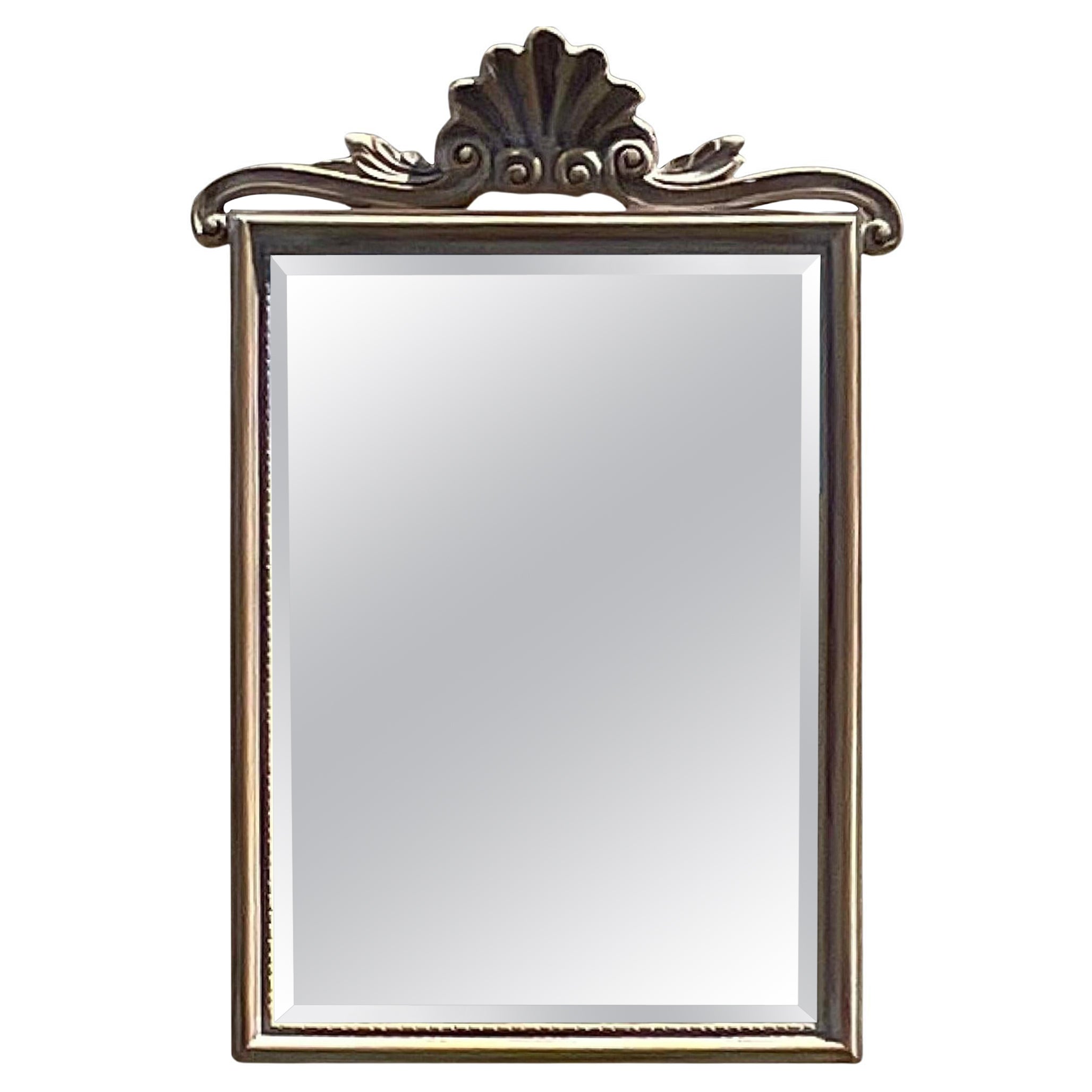 Miroir vintage en forme de coquillage sculpté