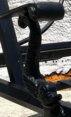 Vintage Coastal Cast Aluminum Koi Chaise Lounge - a Pair