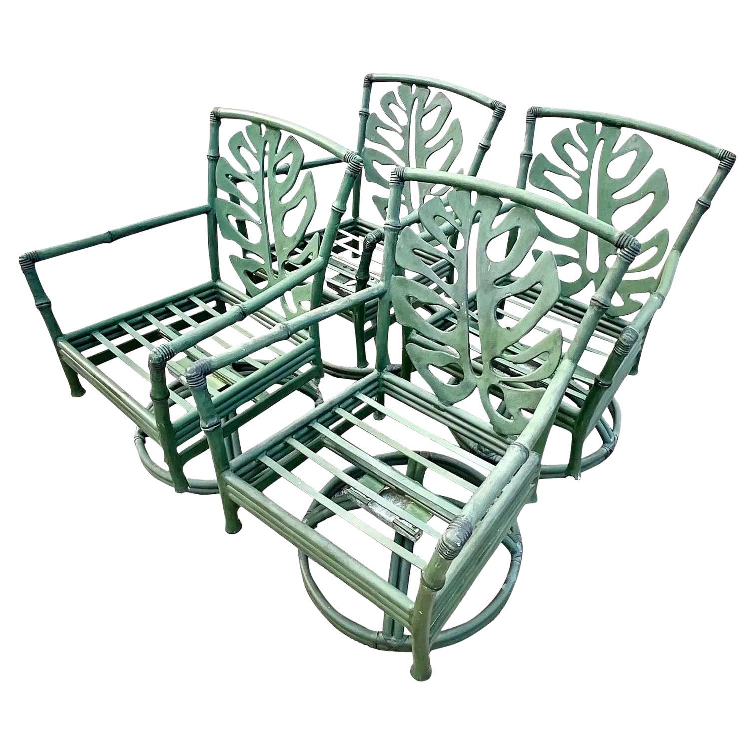 Set of Six Sol y Luna by Brown Jordan Cast Aluminum Chairs at 1stDibs