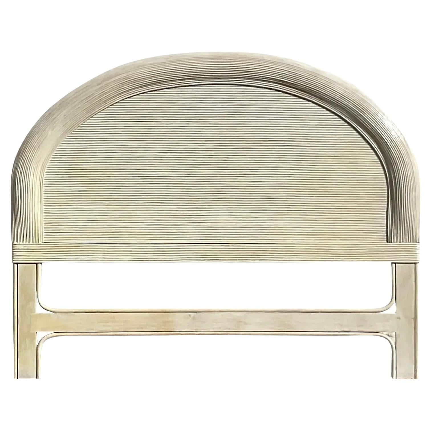 Vintage MCM Spun Fibreglass Queen Headboard For Sale at 1stDibs