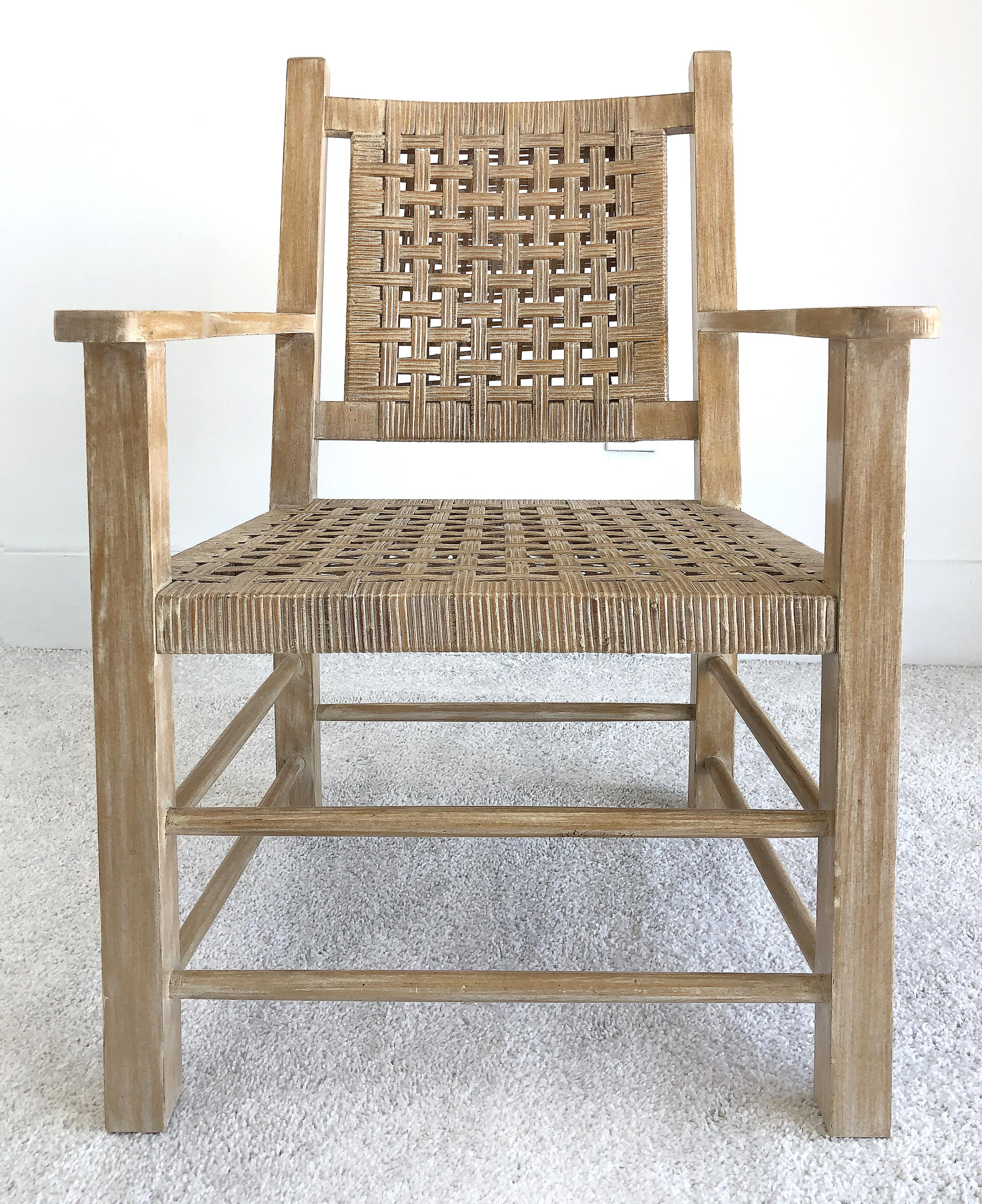 Américain Vieilles chaises côtières attribuées à Kreiss Furniture:: 1 paire