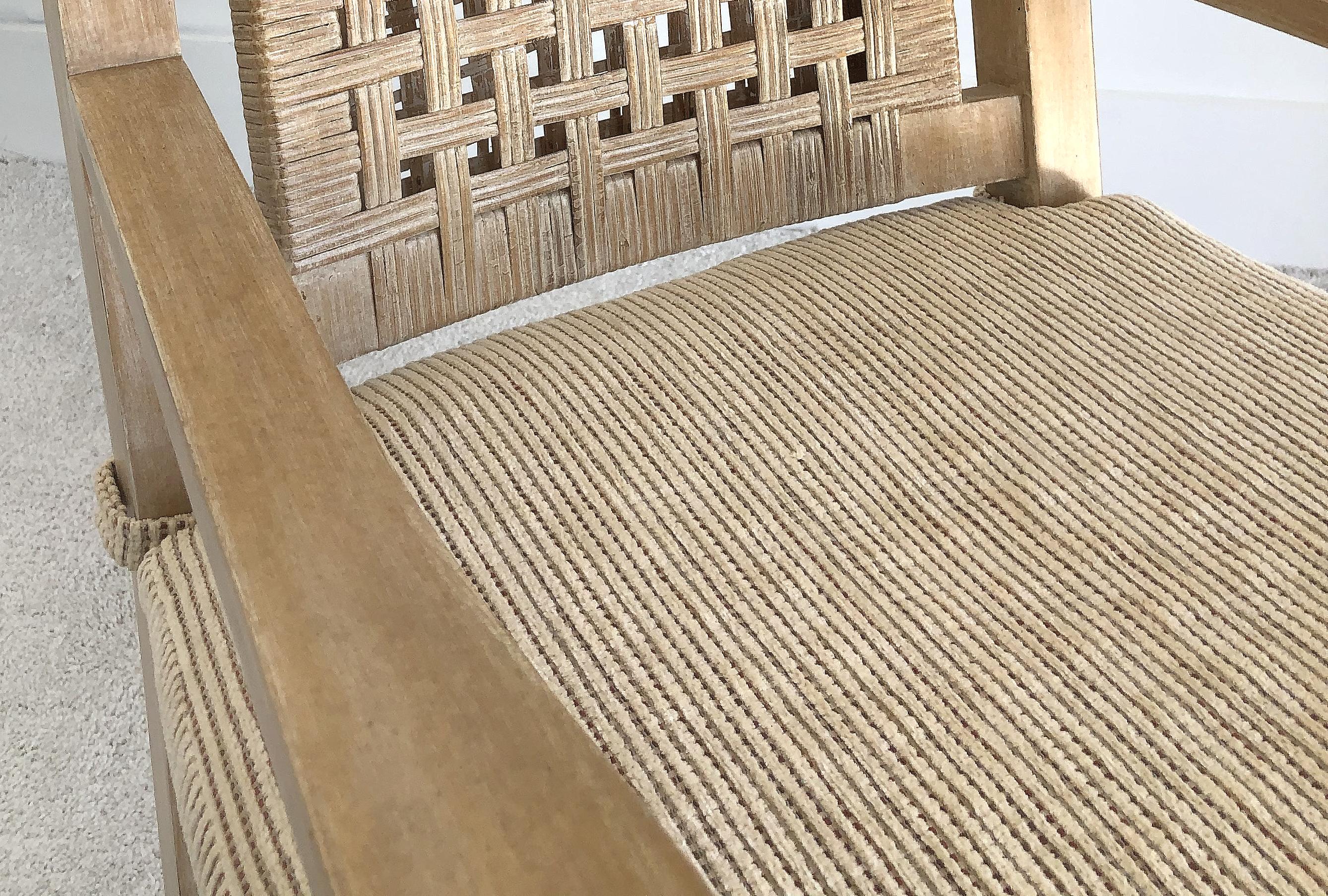 Vieilles chaises côtières attribuées à Kreiss Furniture:: 1 paire 1