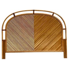 Cabecero Queen Vintage Coastal Chevron Pencil Reed
