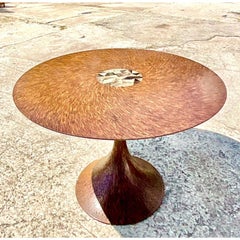 Vintage Coastal Coconut Shell Dining Table