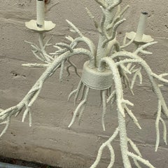Vintage Coastal Coral Branch Chandelier