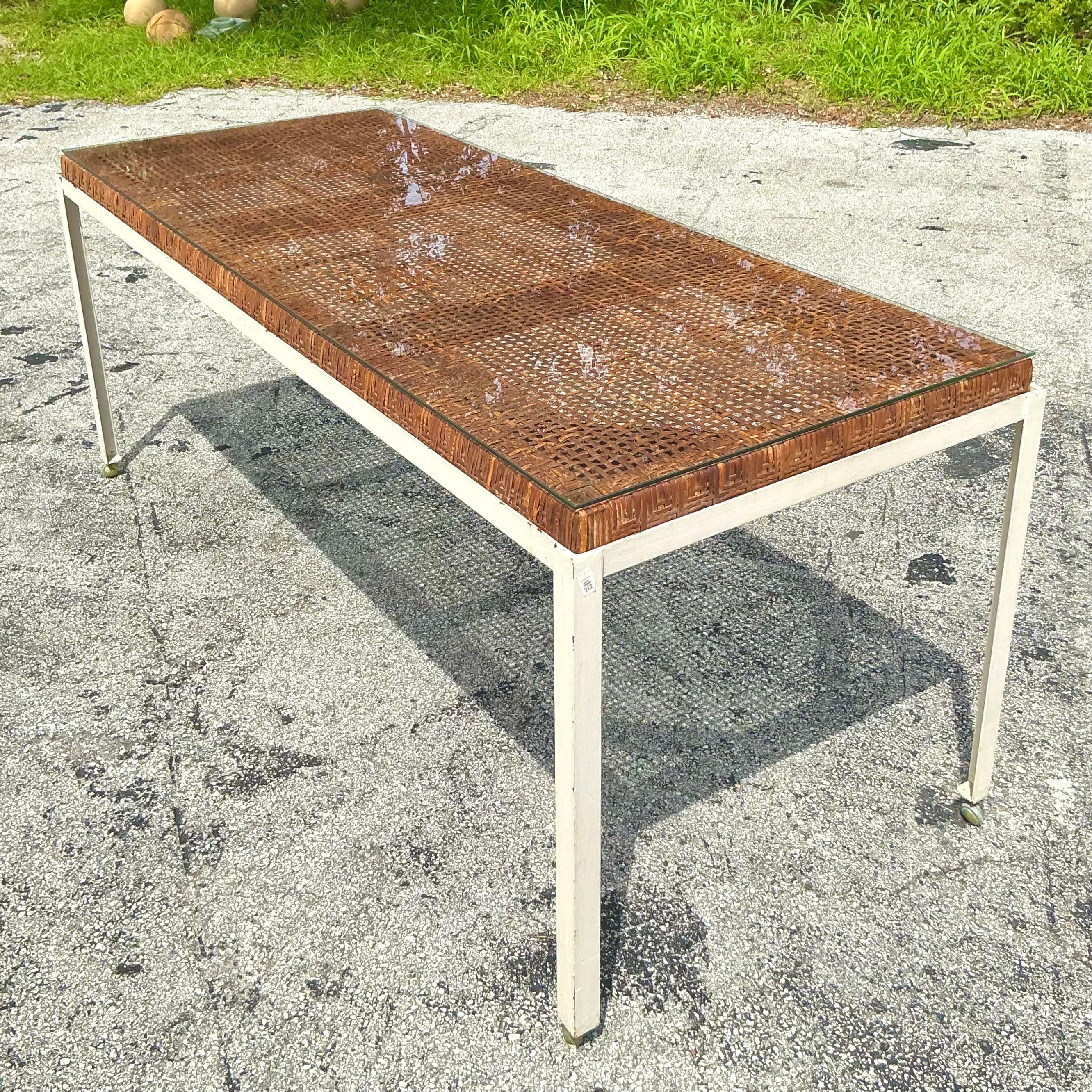 Table de salle à manger vintage Coastal Danny Ho Fong pour Trop-Cal Bon état - En vente à west palm beach, FL