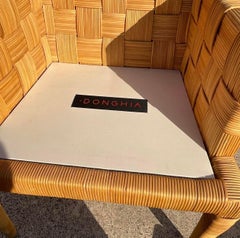 Vintage Coastal Donghia “Block Island” Arm Chairs - Set of Four