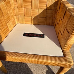 Vintage Coastal Donghia “Block Island” Woven Rattan Chairs - Set of 6