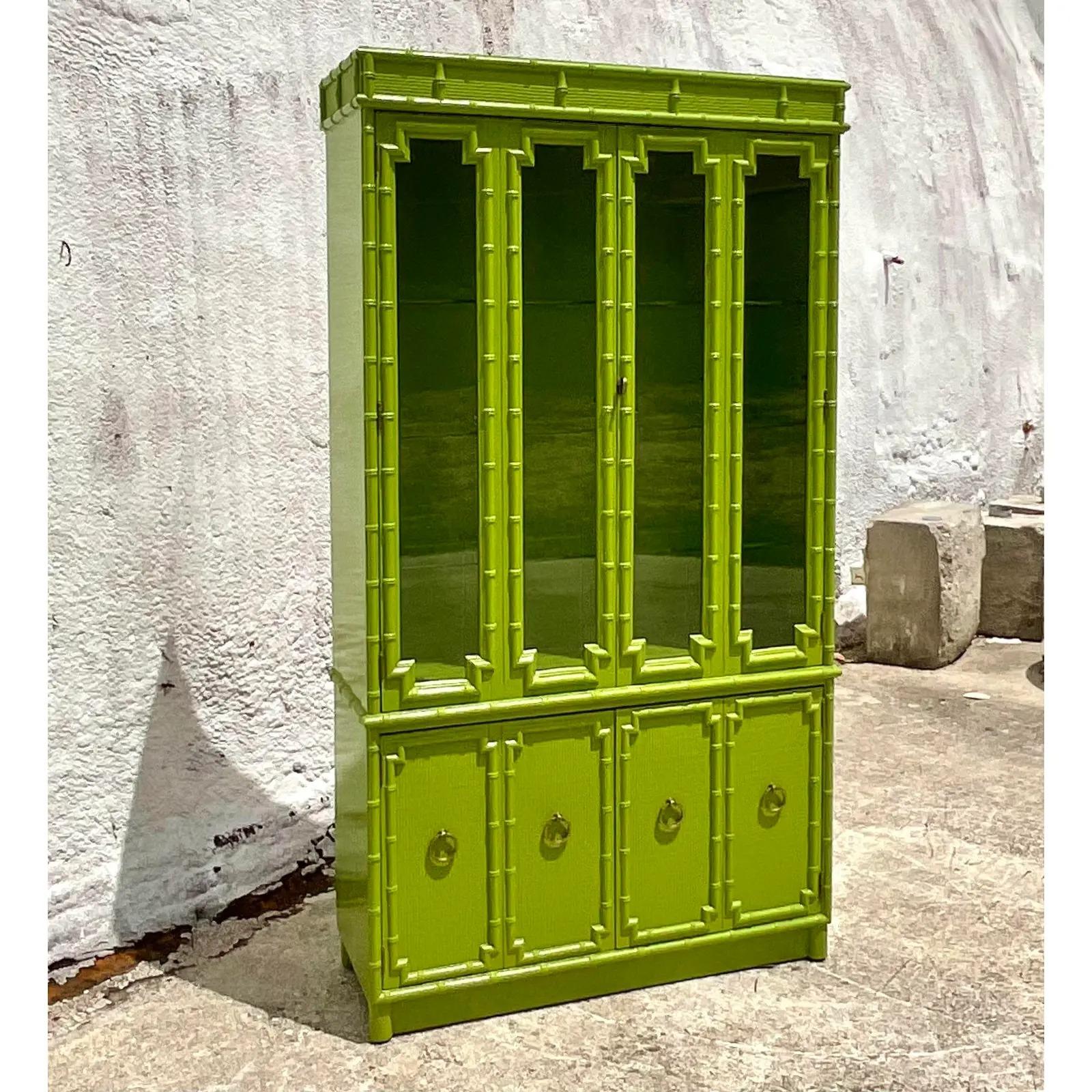 Bamboo store china cabinet