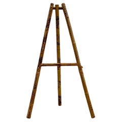 Vintage Coastal Elephant Bamboo Large Easel