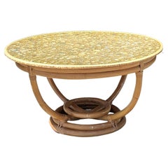 Table basse vintage en forme de coquillage