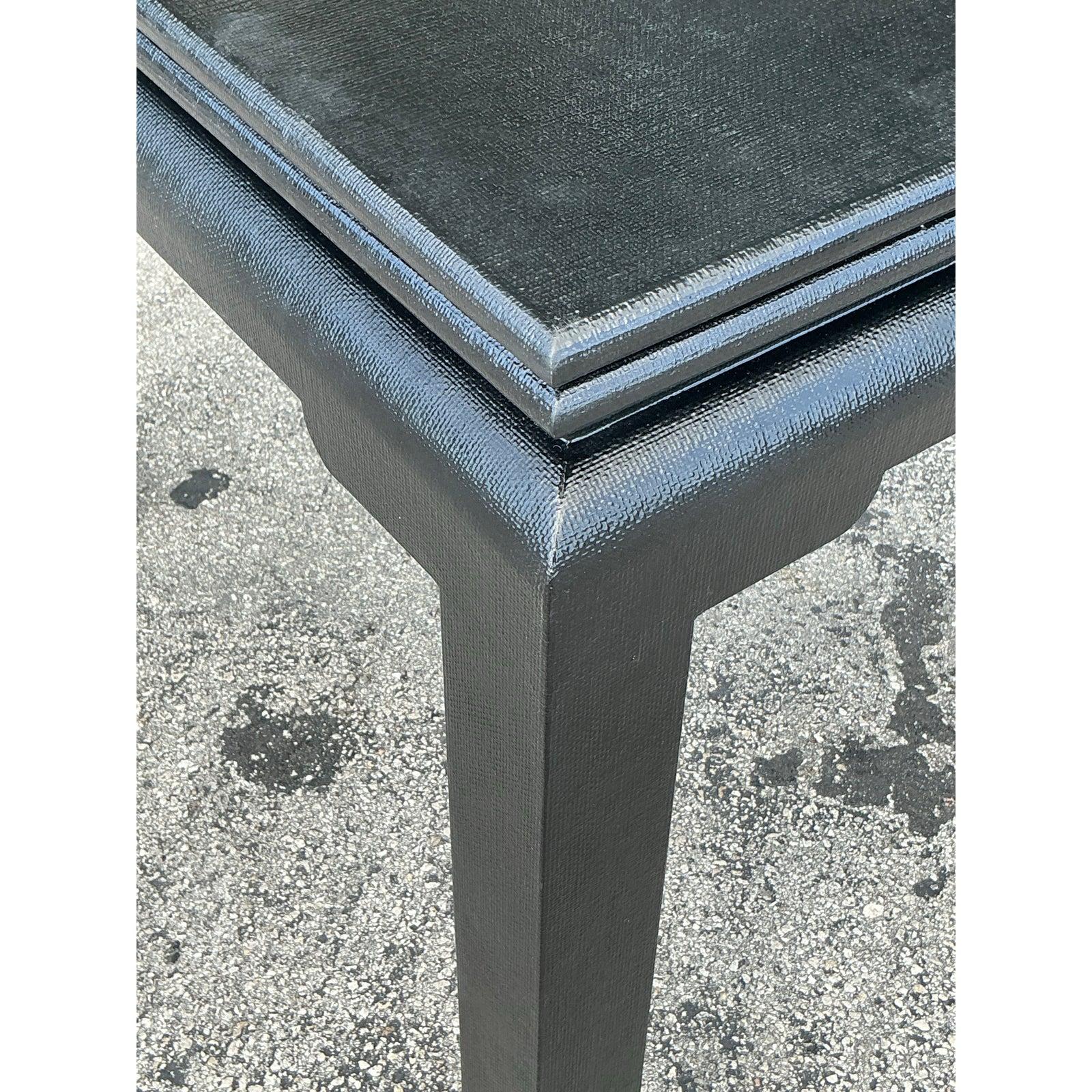 Table de jeu côtière extensible vintage en toile de gazon Bon état - En vente à west palm beach, FL
