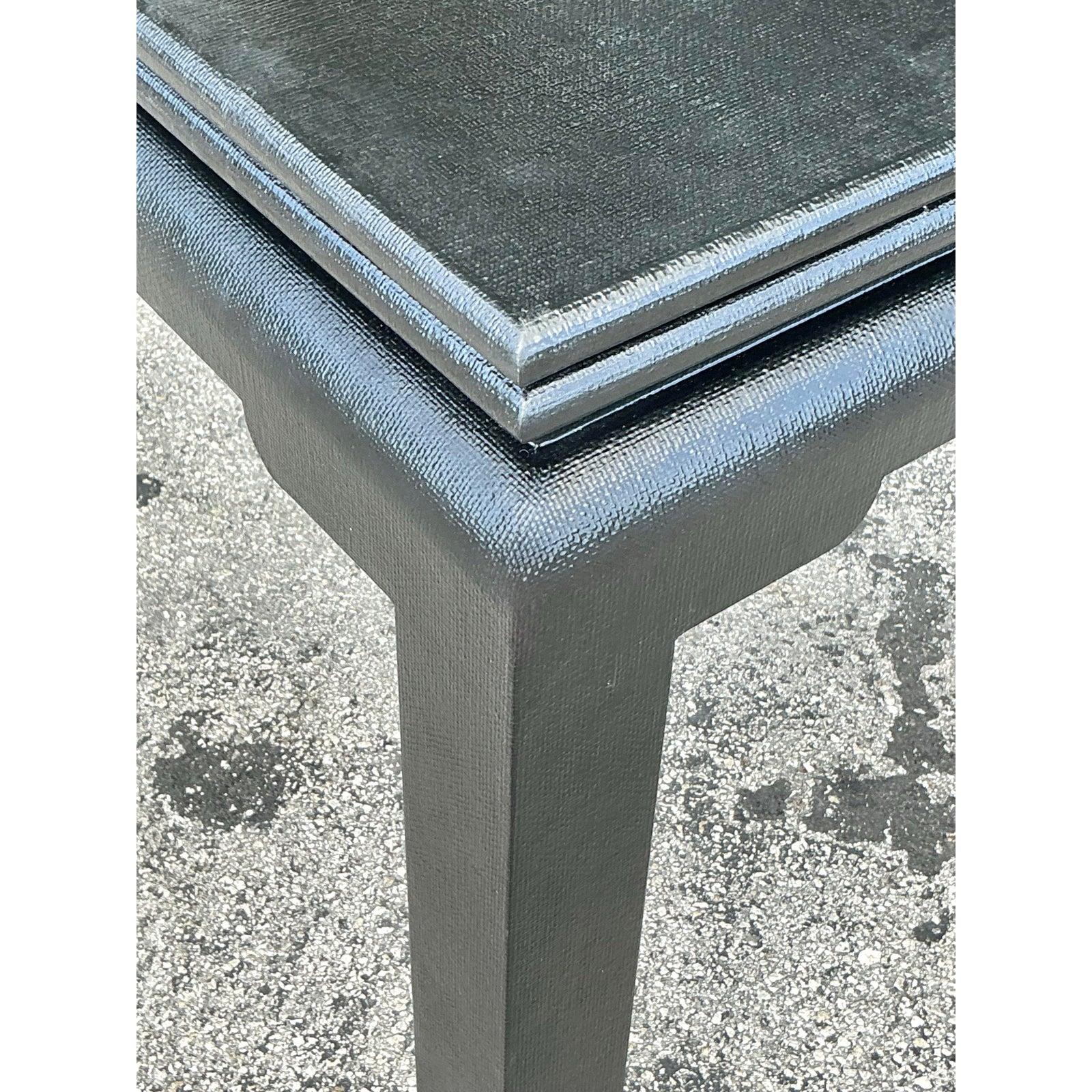 20ième siècle Table de jeu côtière extensible vintage en toile de gazon en vente