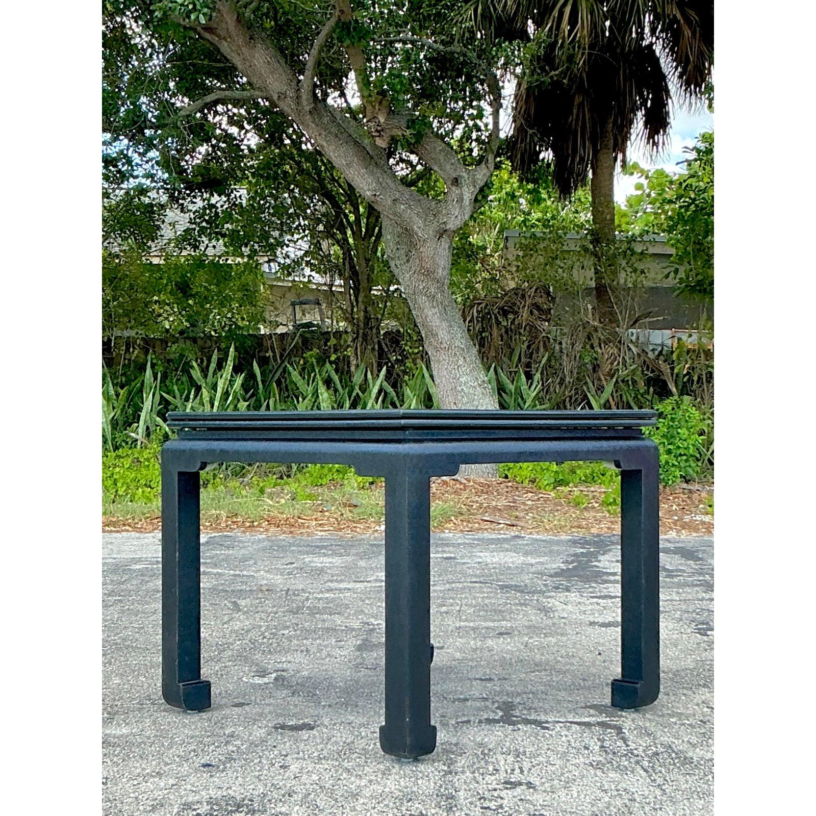 Table de jeu côtière extensible vintage en toile de gazon en vente 1