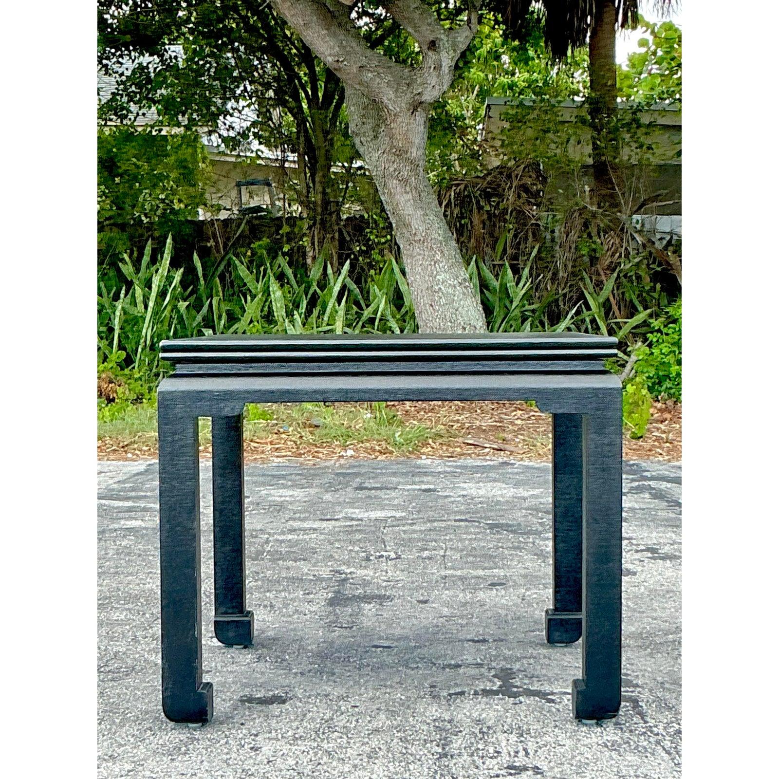 Table de jeu côtière extensible vintage en toile de gazon en vente 2