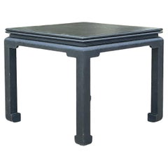Vintage Coastal Extendable Grasscloth Game Table