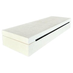 Vintage Coastal Faux Shagreen Long Box