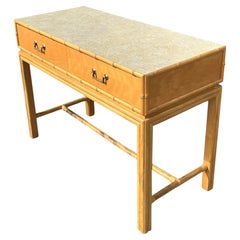 Vintage Coastal Ficks Reed Desk