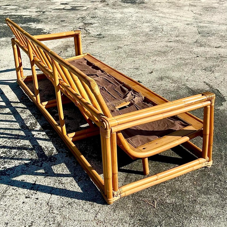 Vintage Coastal Ficks Reed Sofa For Sale at 1stDibs