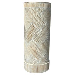 Pedestal Vintage Coastal Geometric Pencil Reed