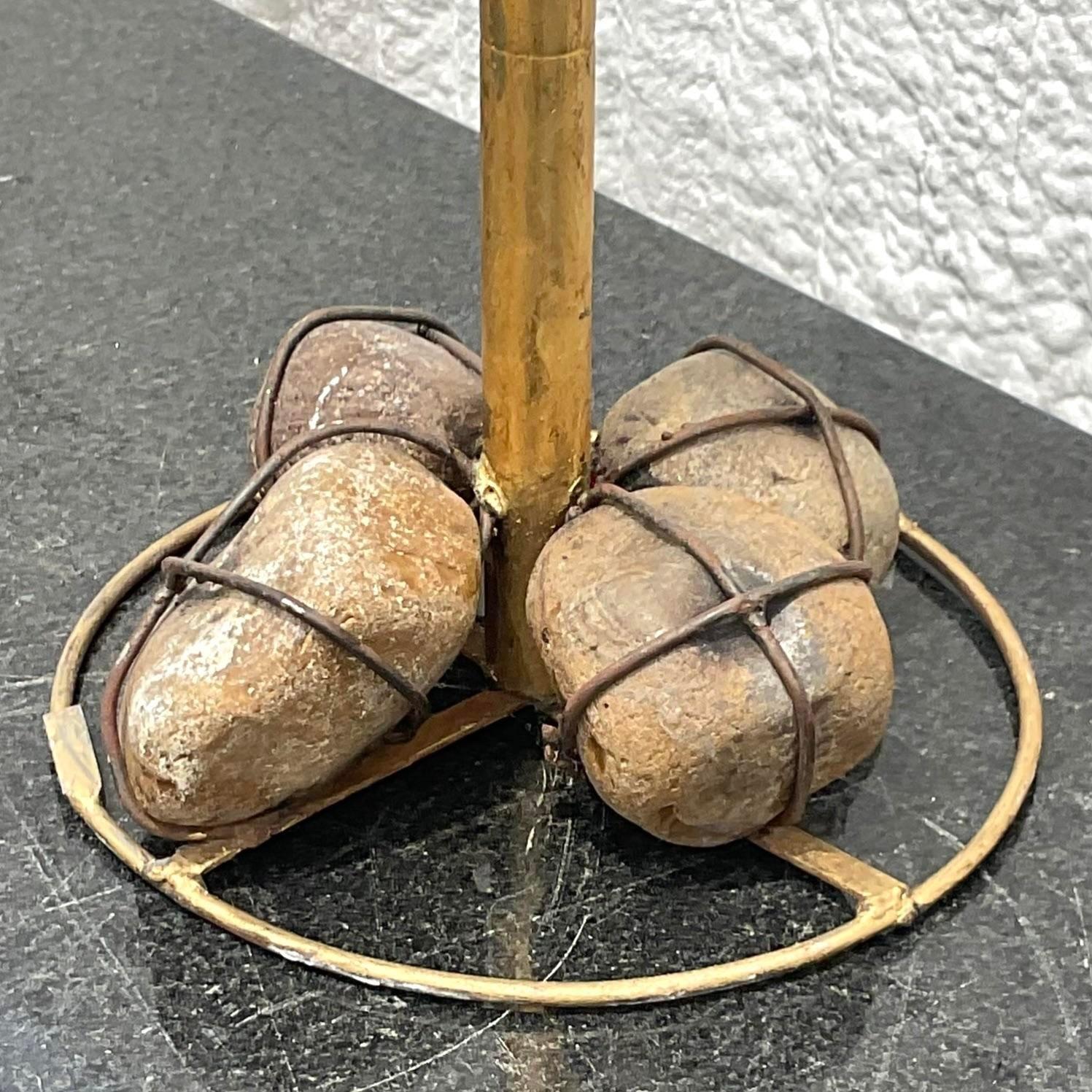 Vintage Coastal Gilt Standing Palm Tree After Maison Jansen 1