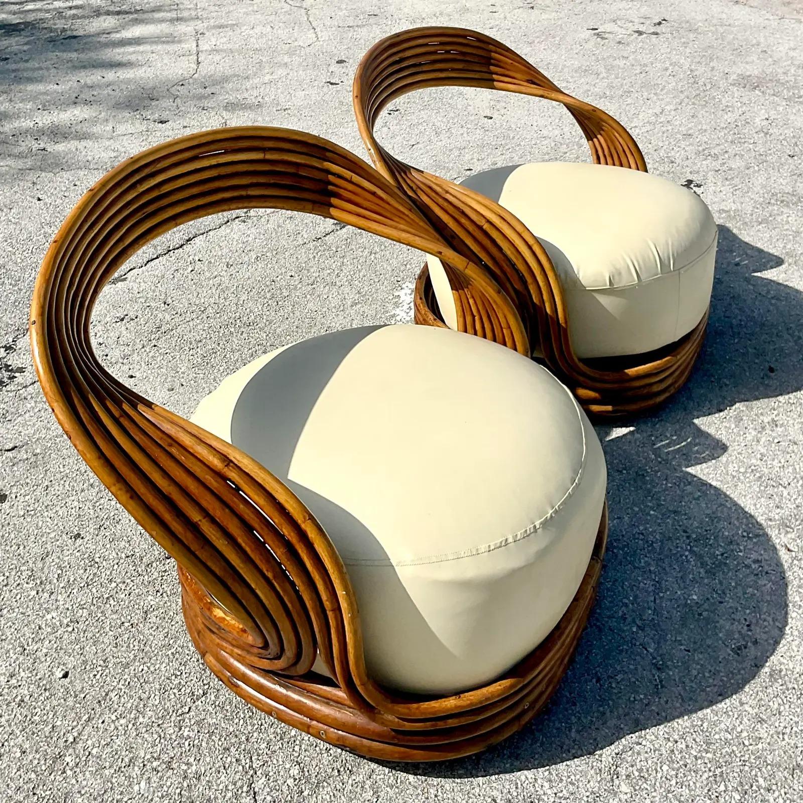 Vintage Coastal Giovanni Travassa “Eva” Chair for Bonacina 1