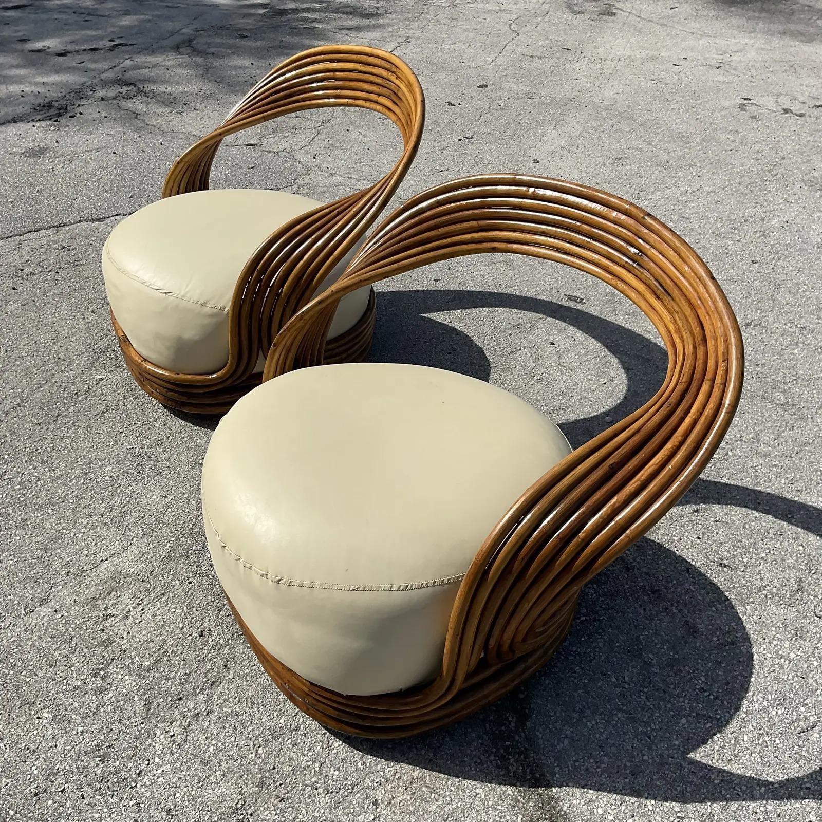 Vintage Coastal Giovanni Travassa “Eva” Chair for Bonacina 2