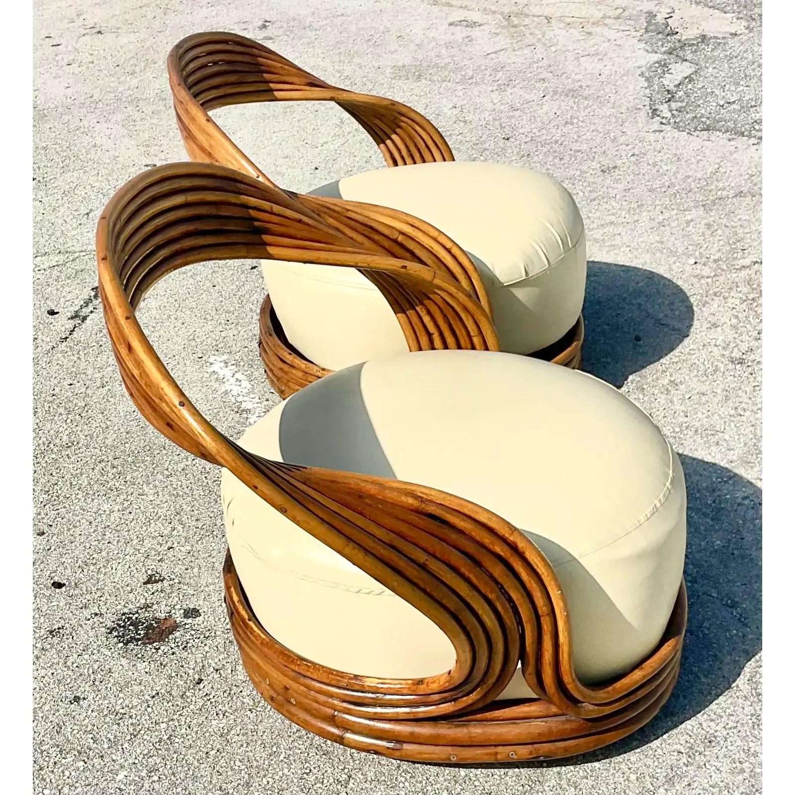 Vintage Coastal Giovanni Travassa “Eva” Chair for Bonacina 3