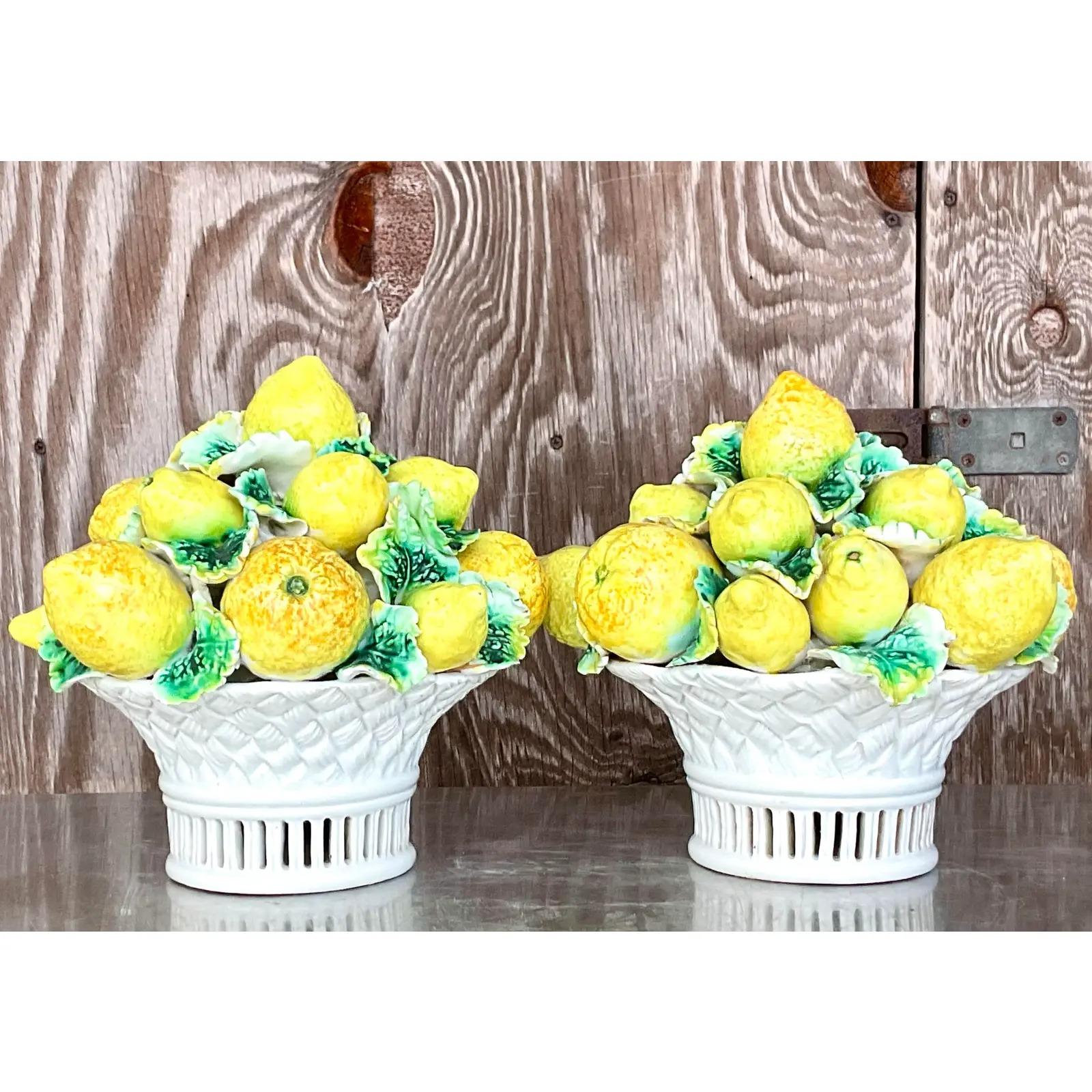 ceramic lemon topiary