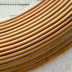 Vintage Coastal Gradient Pencil Reed Mirror