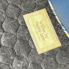 Vintage Coastal Henry Link Pretzel Rattan Chairs - Set of 4