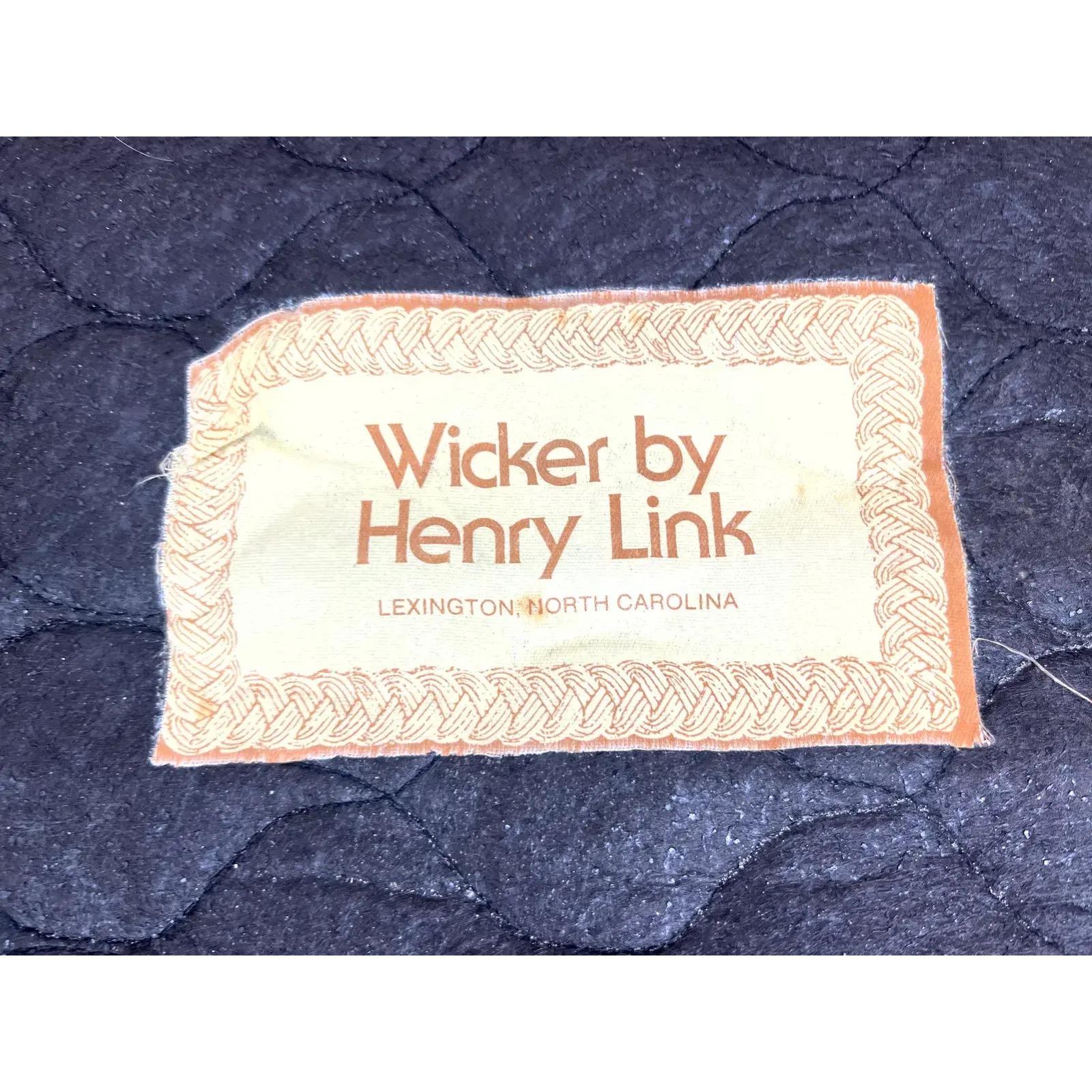 Ensemble de salle à manger vintage Coastal Henry Wick en roseau et osier en vente 5