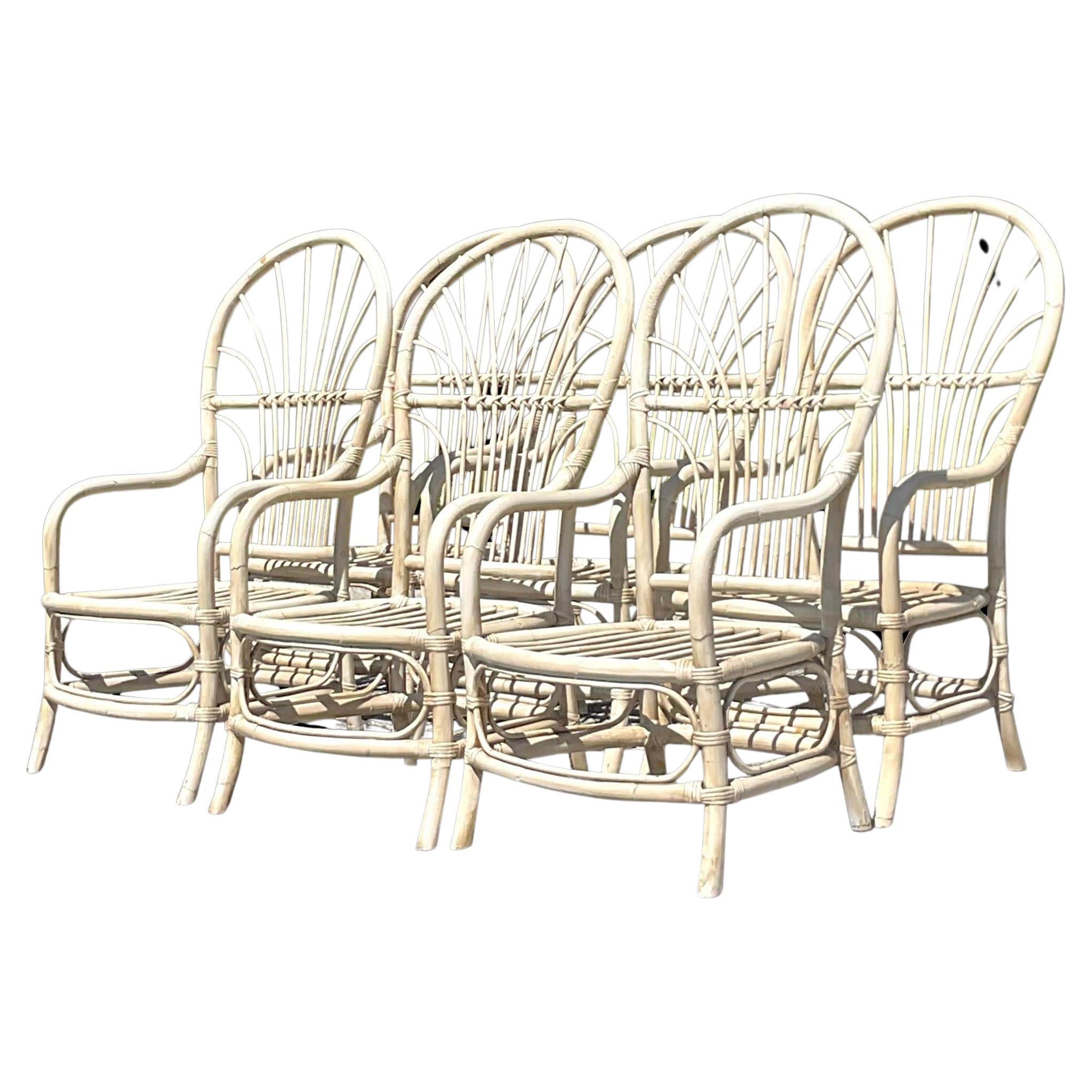 What are the round rattan chairs called?