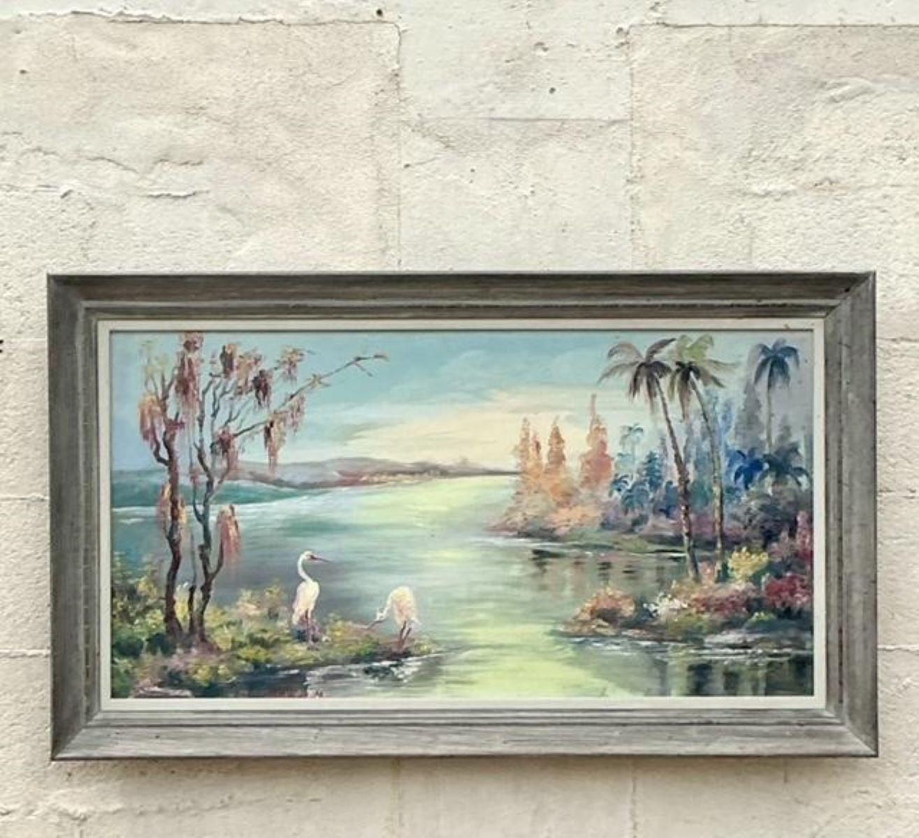 Vintage Coastal Highwayman Style Original Oil Painting on Board 1