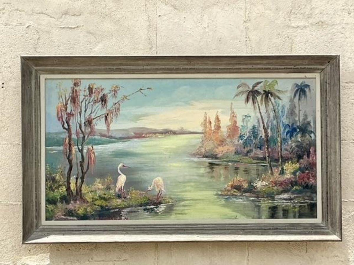 Vintage Coastal Highwayman Style Original Oil Painting on Board 3