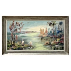Vintage Coastal Highwayman Style Original Oil Painting on Board