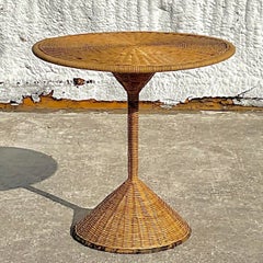 Vintage Coastal Italian Woven Rattan Phoenix
