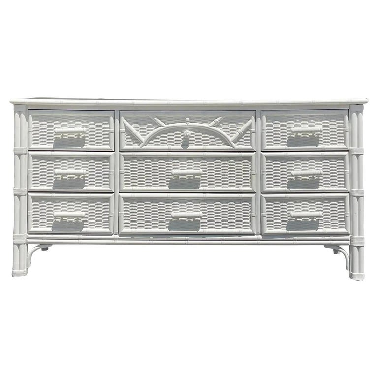 Vintage Coastal Lacquered Henry Link Dresser at 1stDibs henry link furniture