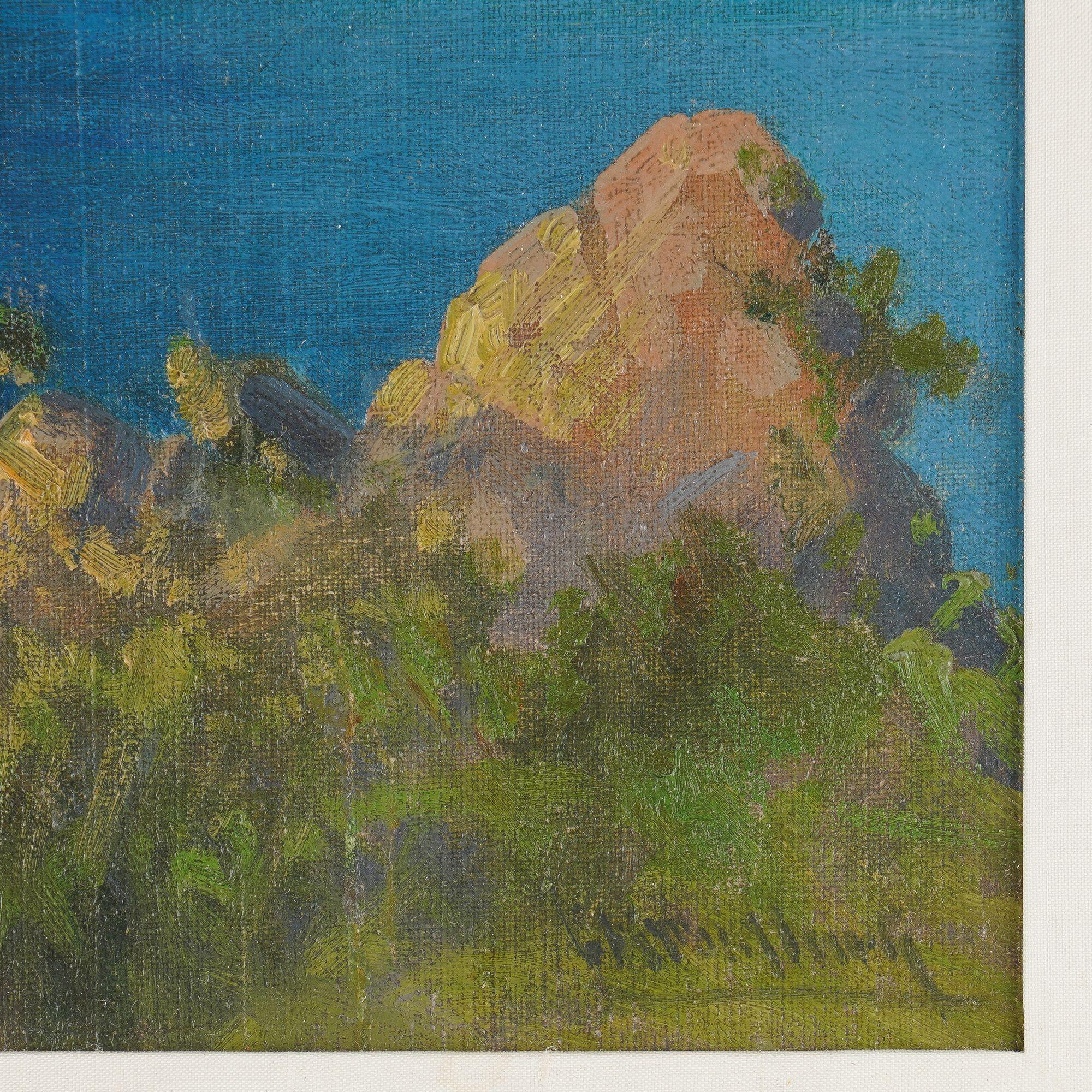 Quadro d'epoca di paesaggio costiero, anni '90 circa In condizioni buone in vendita a Kenilworth, IL