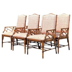 Chaises de salle à manger Chippendale chinoises de Lexington Coastal - Lot de 6