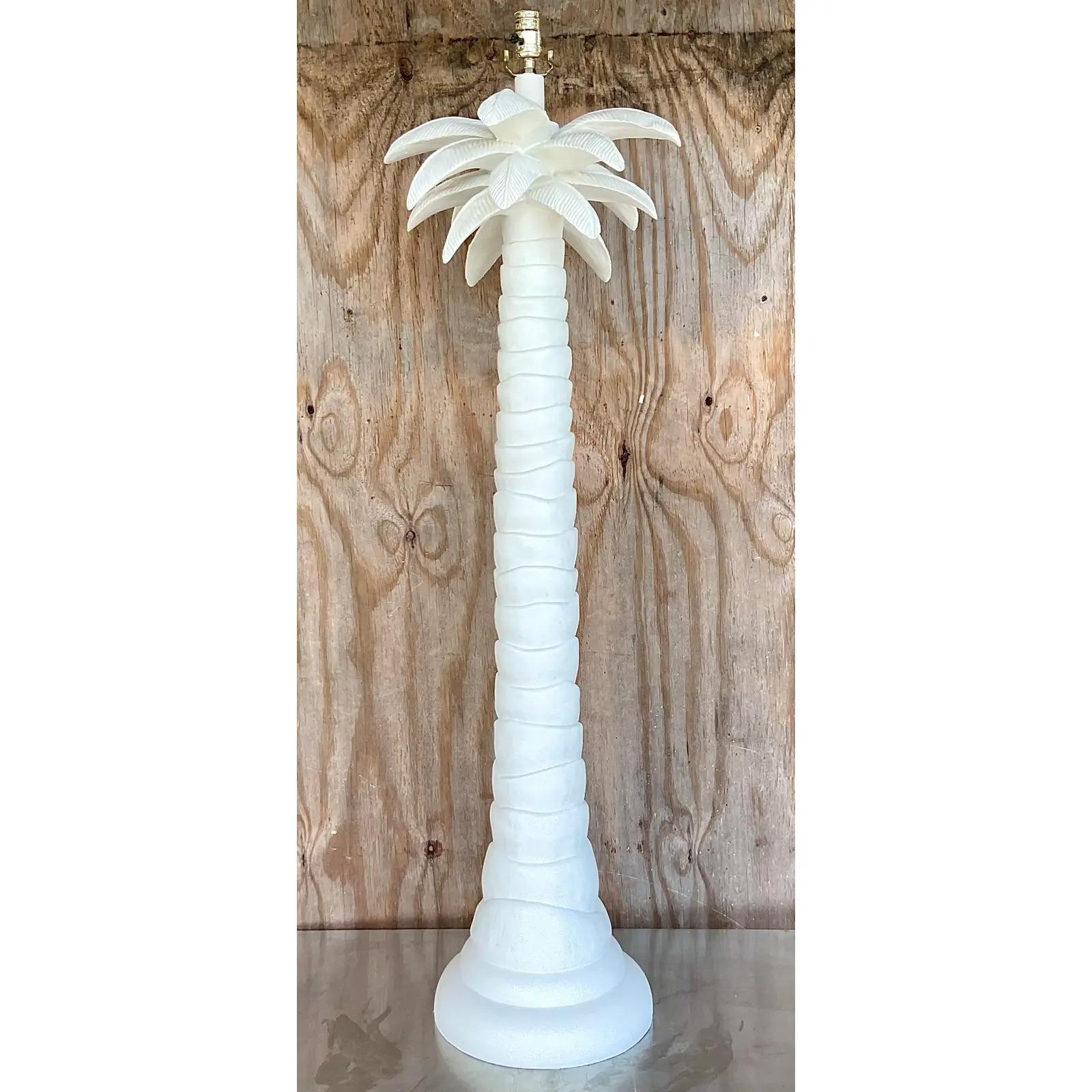 white plaster floor lamp